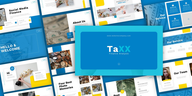 Taxx Finance Presentation Шаблоны презентаций PowerPoint - Features Image 1