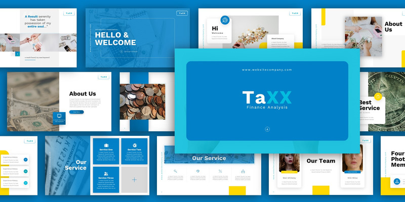 Taxx Finance Presentation Шаблоны презентаций PowerPoint - Features Image 2