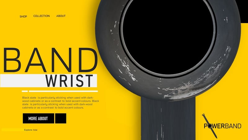 Modern Design PowerPoint-sjabloon - Power Band - Features Image 1