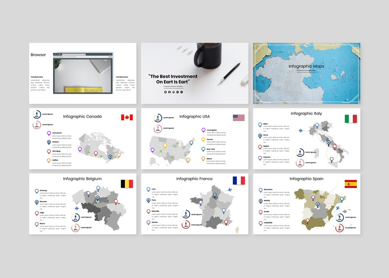 Корпоративный планировщик - Современный бизнес-план PowerPoint - Features Image 9