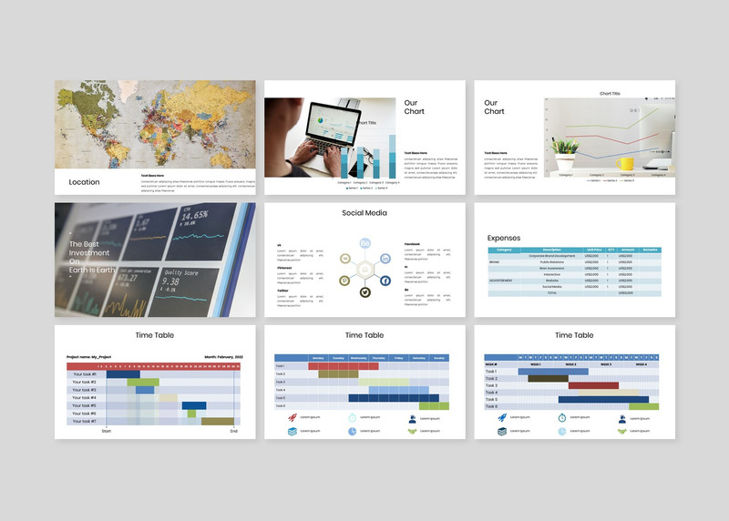 Корпоративный планировщик - Современный бизнес-план PowerPoint - Features Image 6