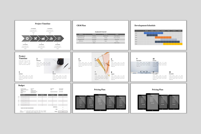 Деловое предложение - шаблон PowerPoint для современного бизнеса - Features Image 4