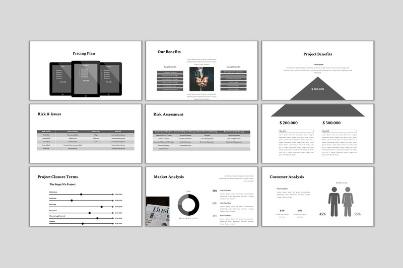 Деловое предложение - шаблон PowerPoint для современного бизнеса - Features Image 5