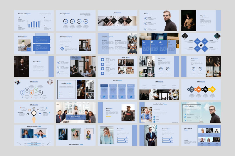 Business - современный многоцелевой шаблон PowerPoint - Features Image 2