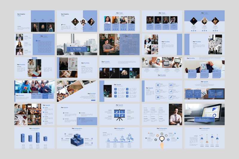 Business - современный многоцелевой шаблон PowerPoint - Features Image 3