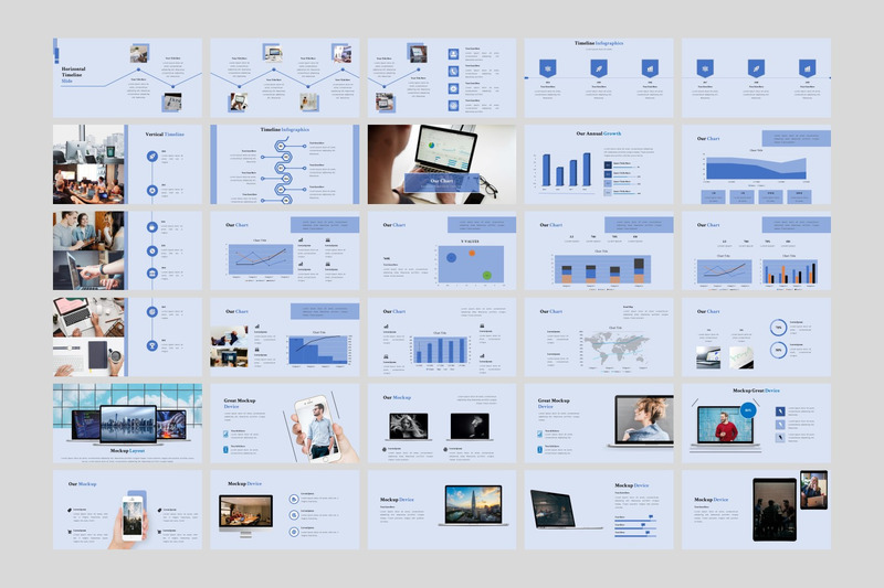 Business - современный многоцелевой шаблон PowerPoint - Features Image 5