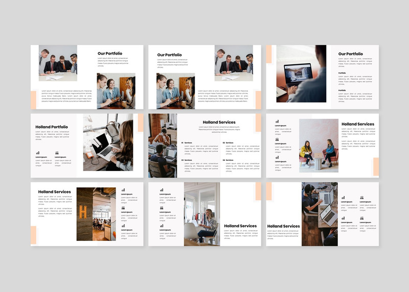 荷兰-现代商业PowerPoint模板 - Features Image 2