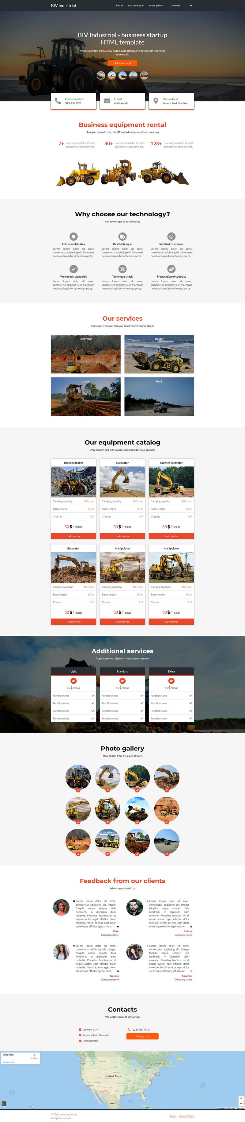 Tema di Landing Page Responsive #170160 BIV Industrial - Business Startup HTML Landing Page Template - Immagine Caratteristiche 1