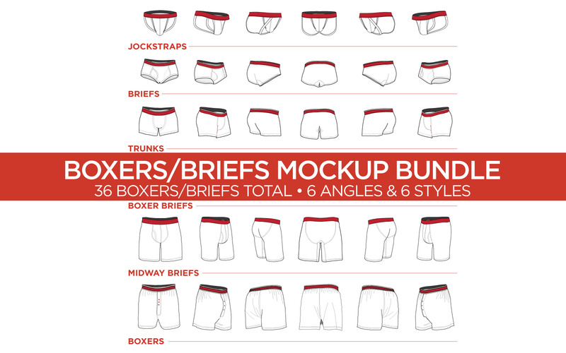 Jockstrap - Maquete de produto de modelo vetorial - Features Image 1