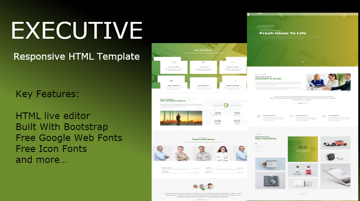 executive multipurpose html website template 65321