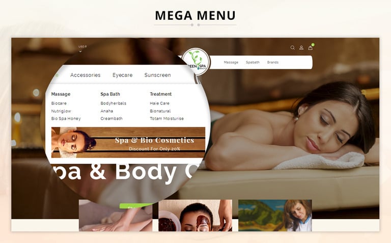  Green Spa - 1.7 PrestaShop Theme