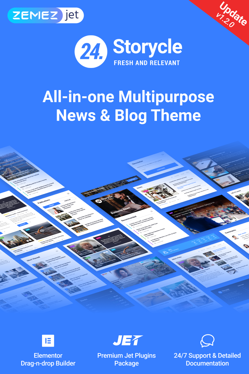  24.Storycle - Multipurpose News Portal Elementor WordPress Theme