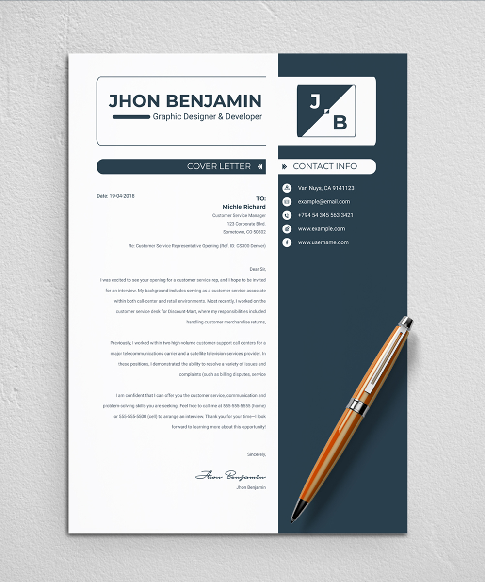 Bejamin Resume Template #71204