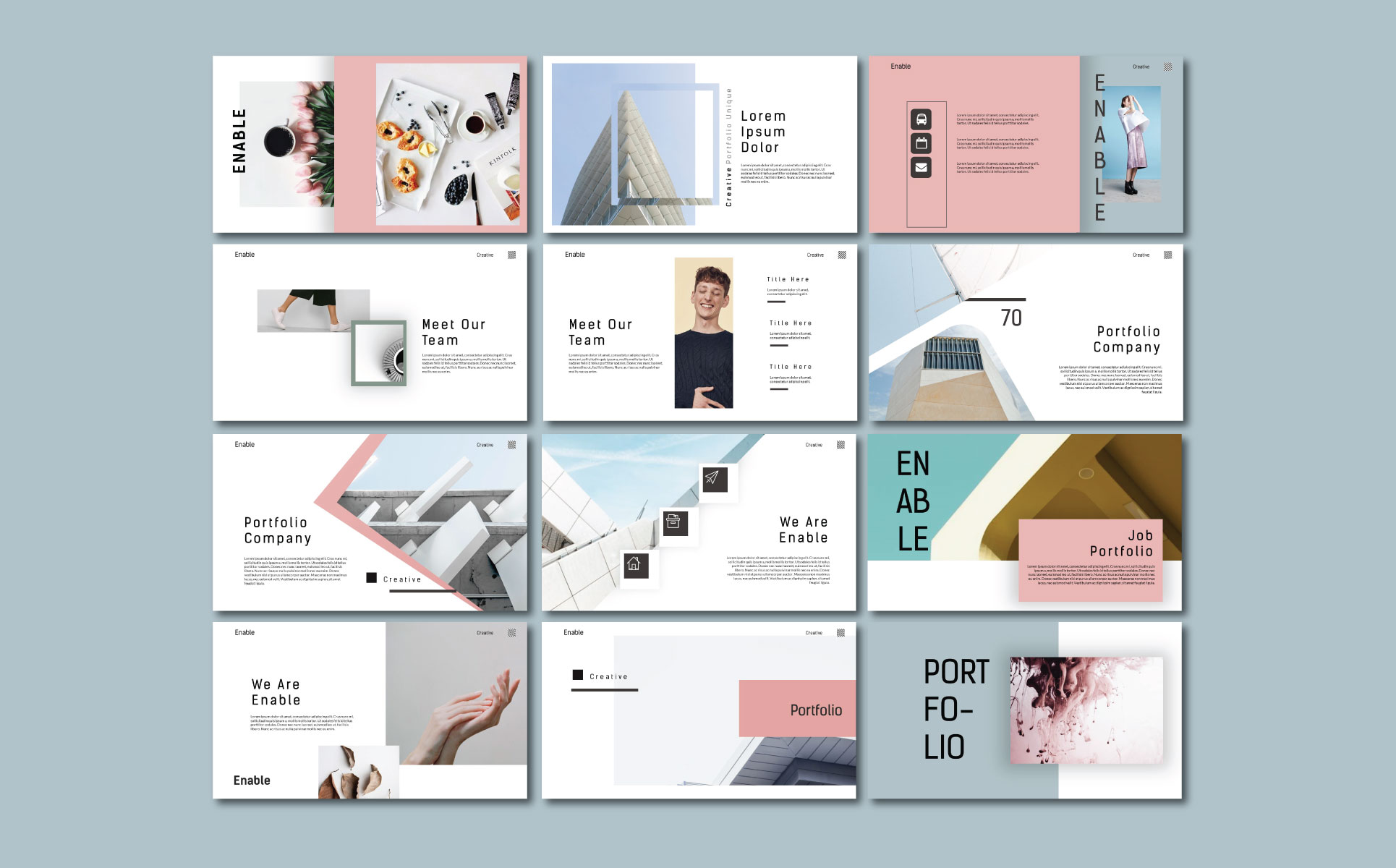 Enable Creative PowerPoint Template #71507