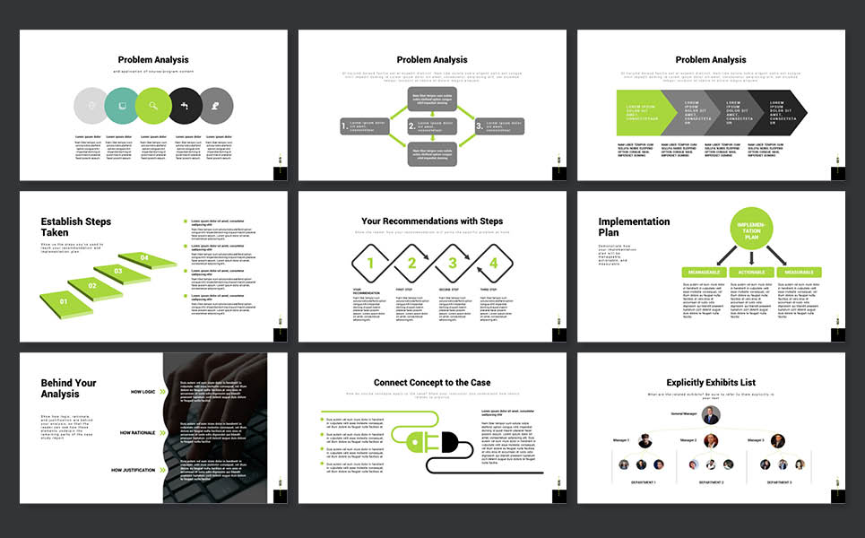 2017 - Case Study Report PowerPoint Template #65153