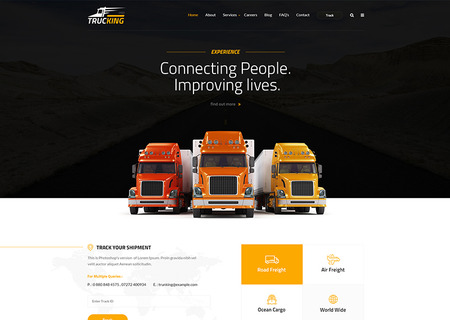 Trucking - Logistics and Transportation HTML