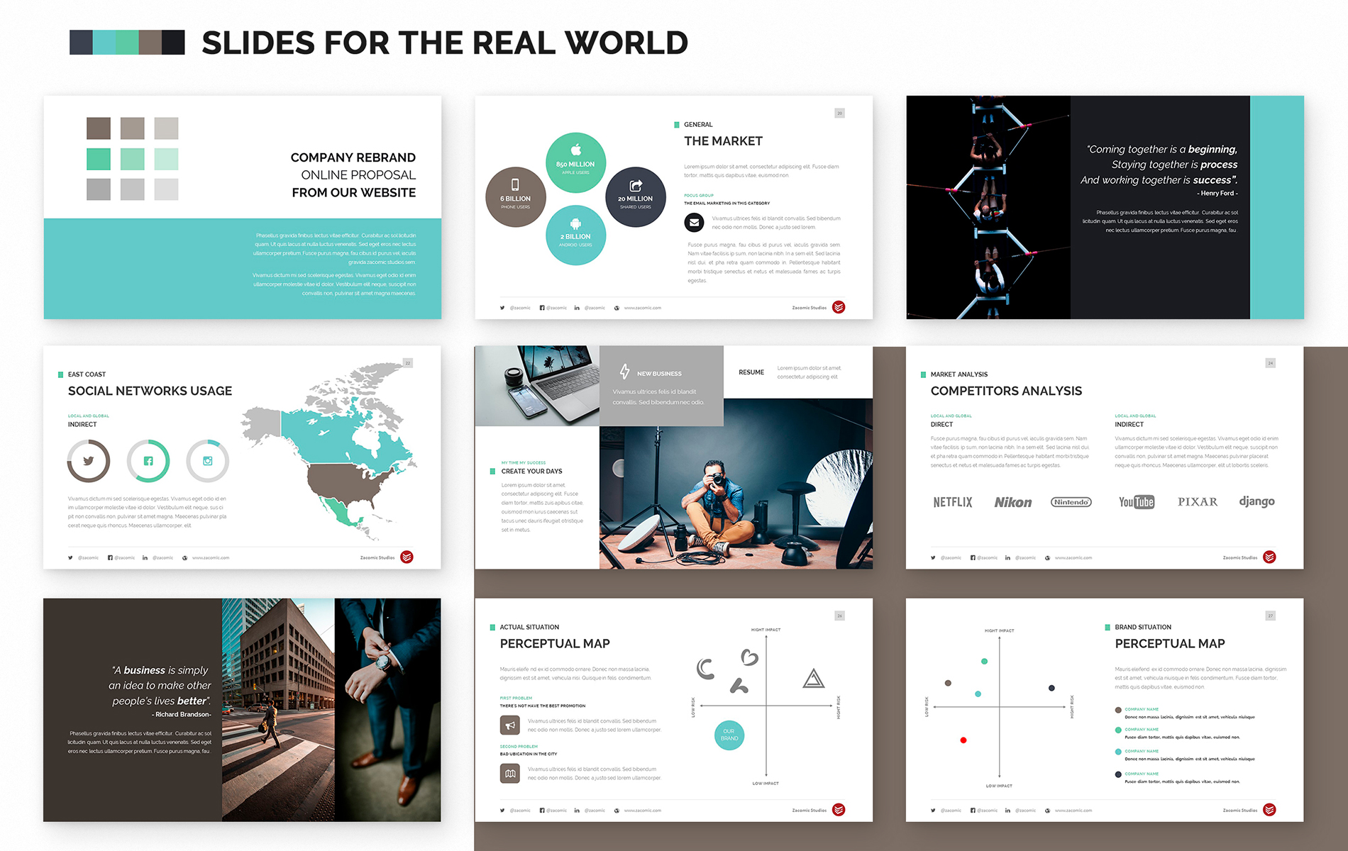 Complete Business PowerPoint Template #67622