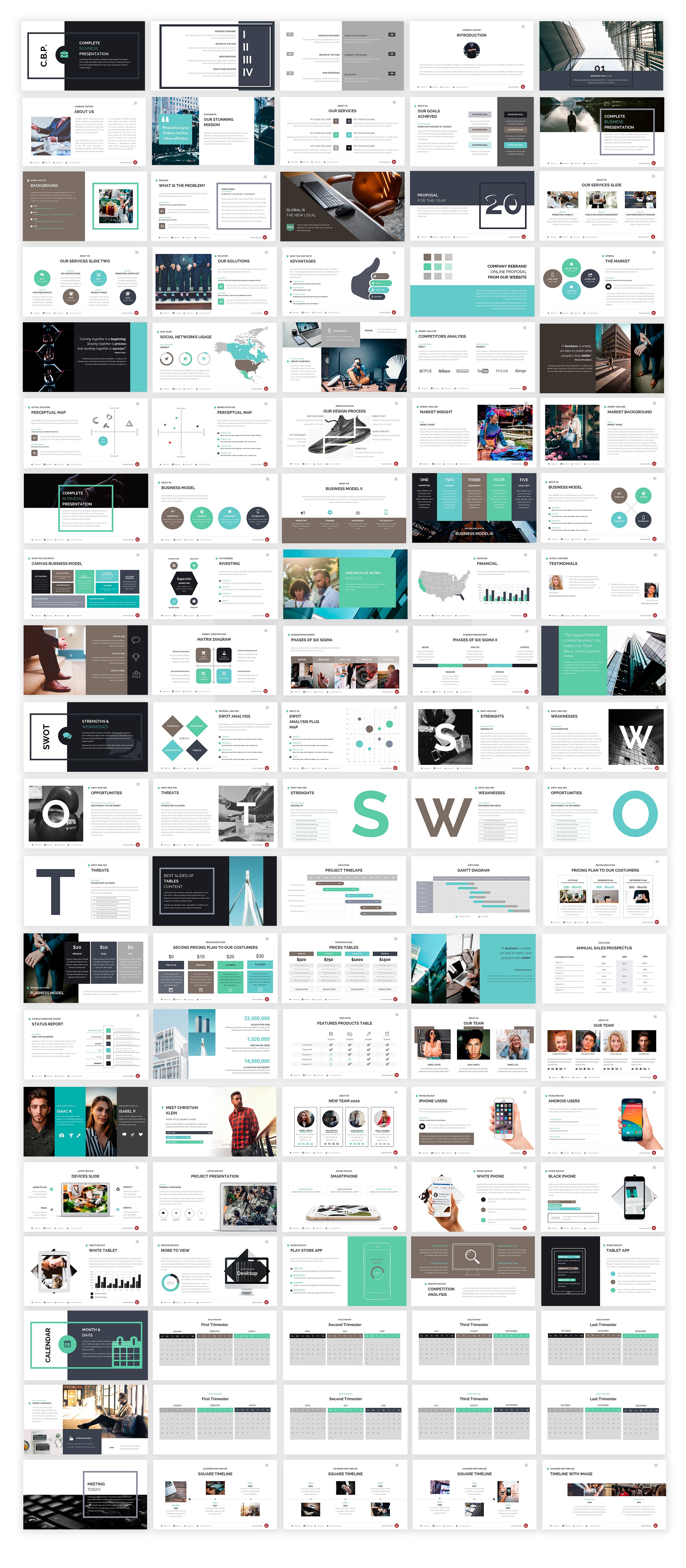 Complete Business PowerPoint Template #67622