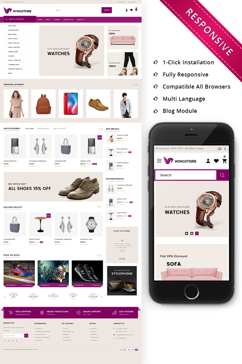 Wingstore - Mega Shop Responsive OpenCart Template Wingstore - Mega Shop Responsive OpenCart Template