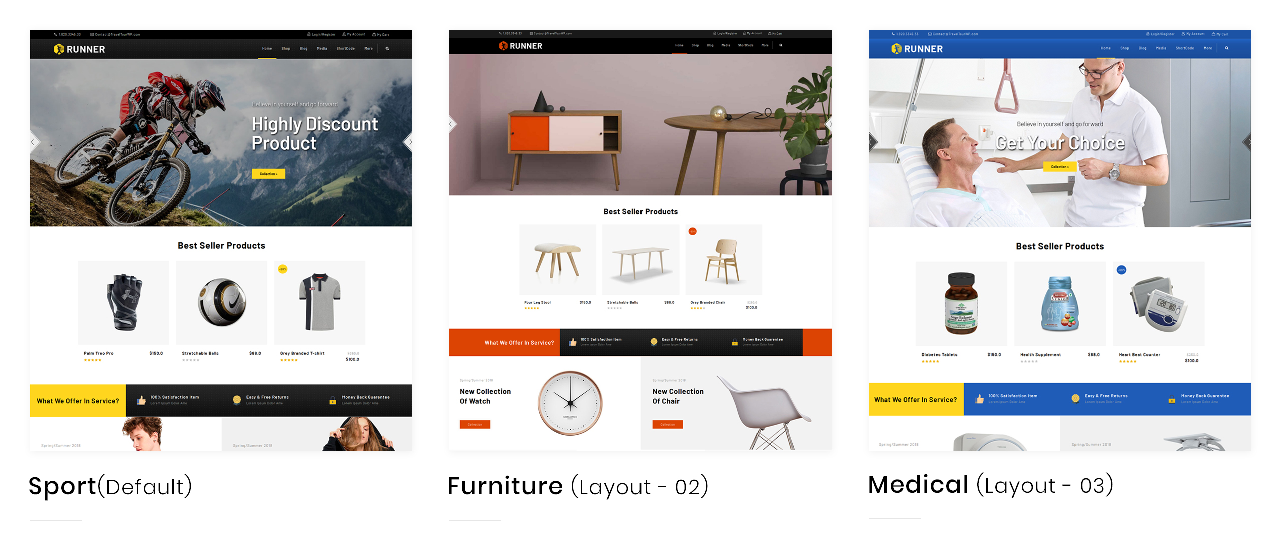 спортивная и многофункциональная тема woocommerce