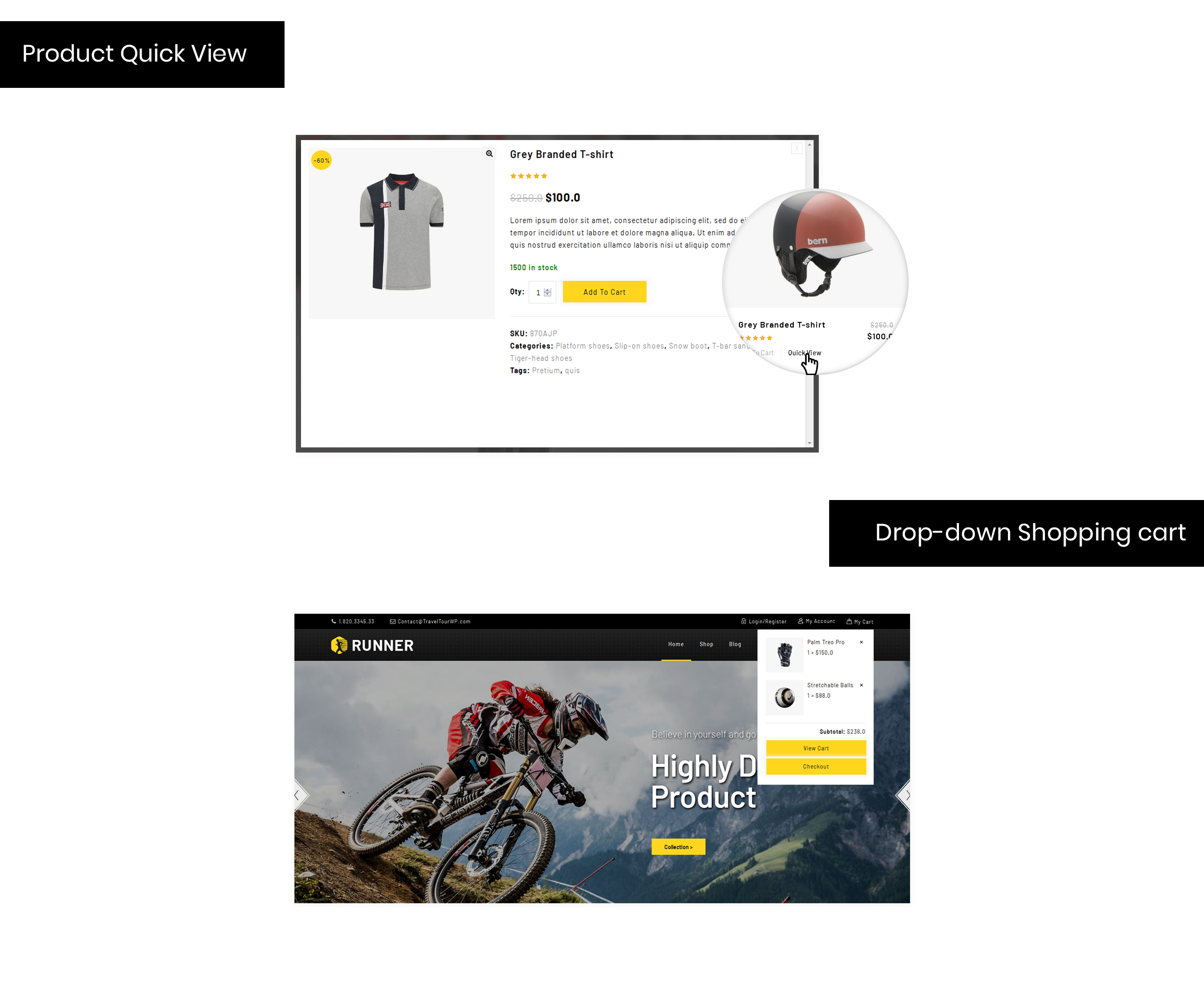 спортивная и многофункциональная тема woocommerce