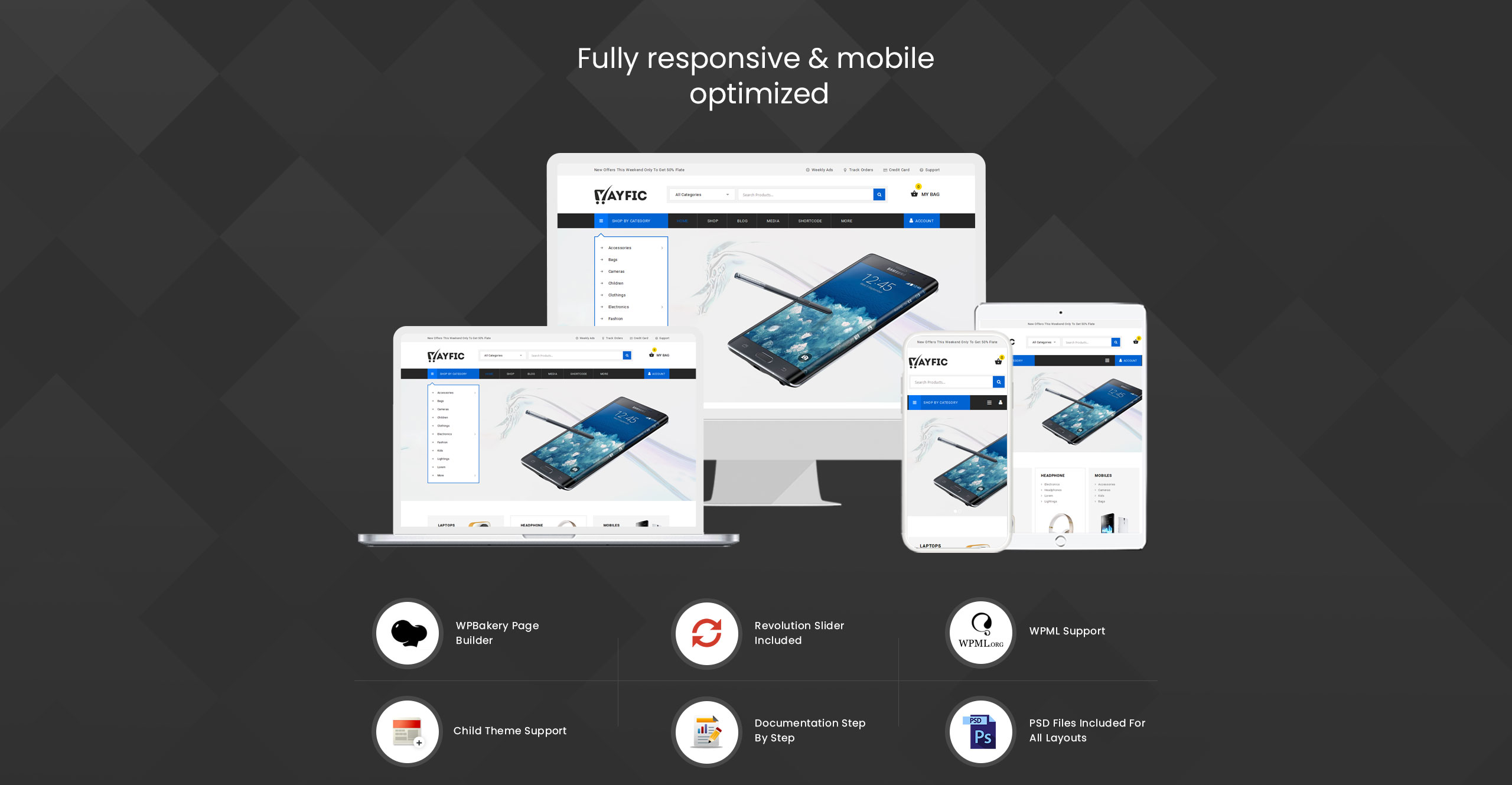 многоцелевая тема mega woocommerce