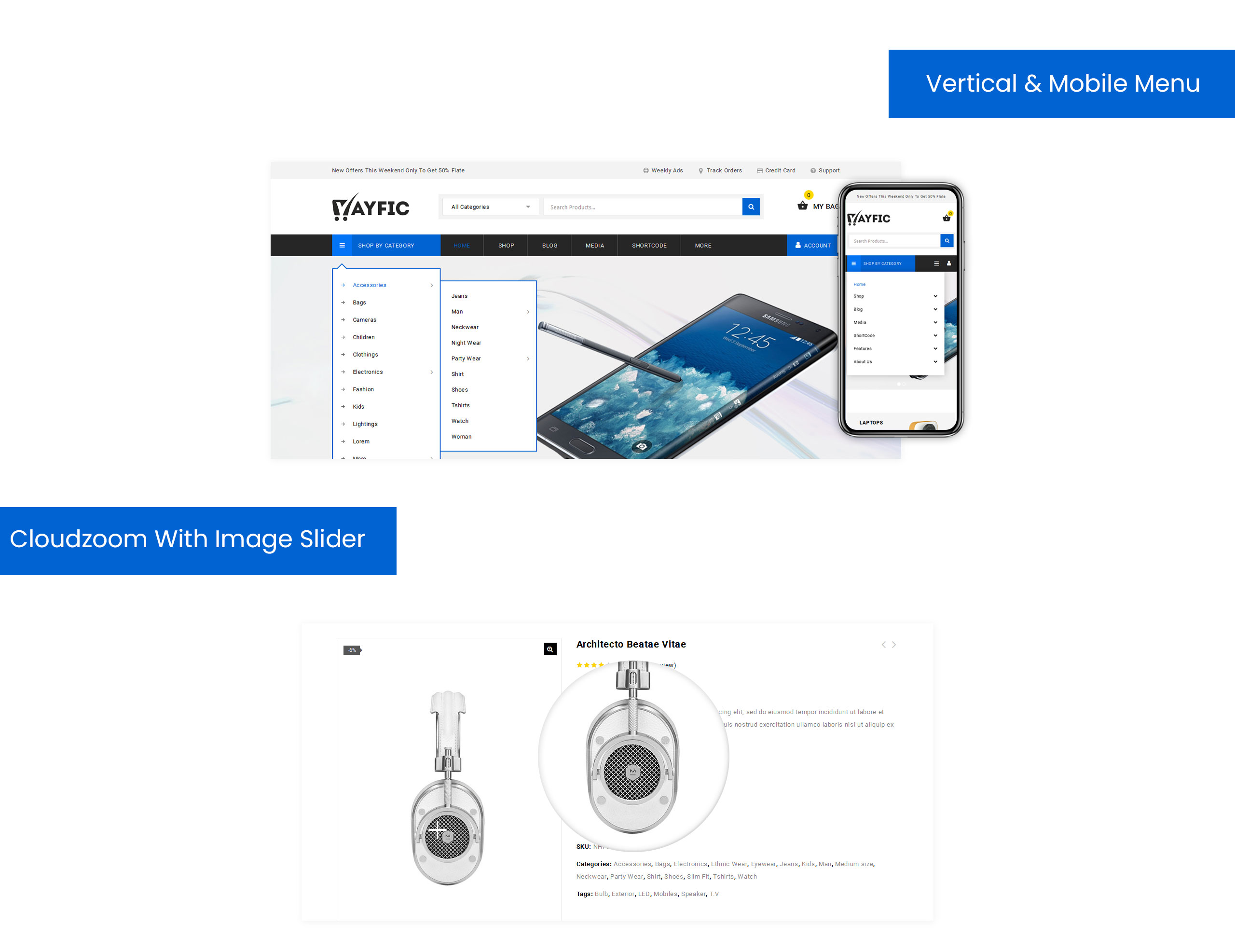многоцелевая тема mega woocommerce