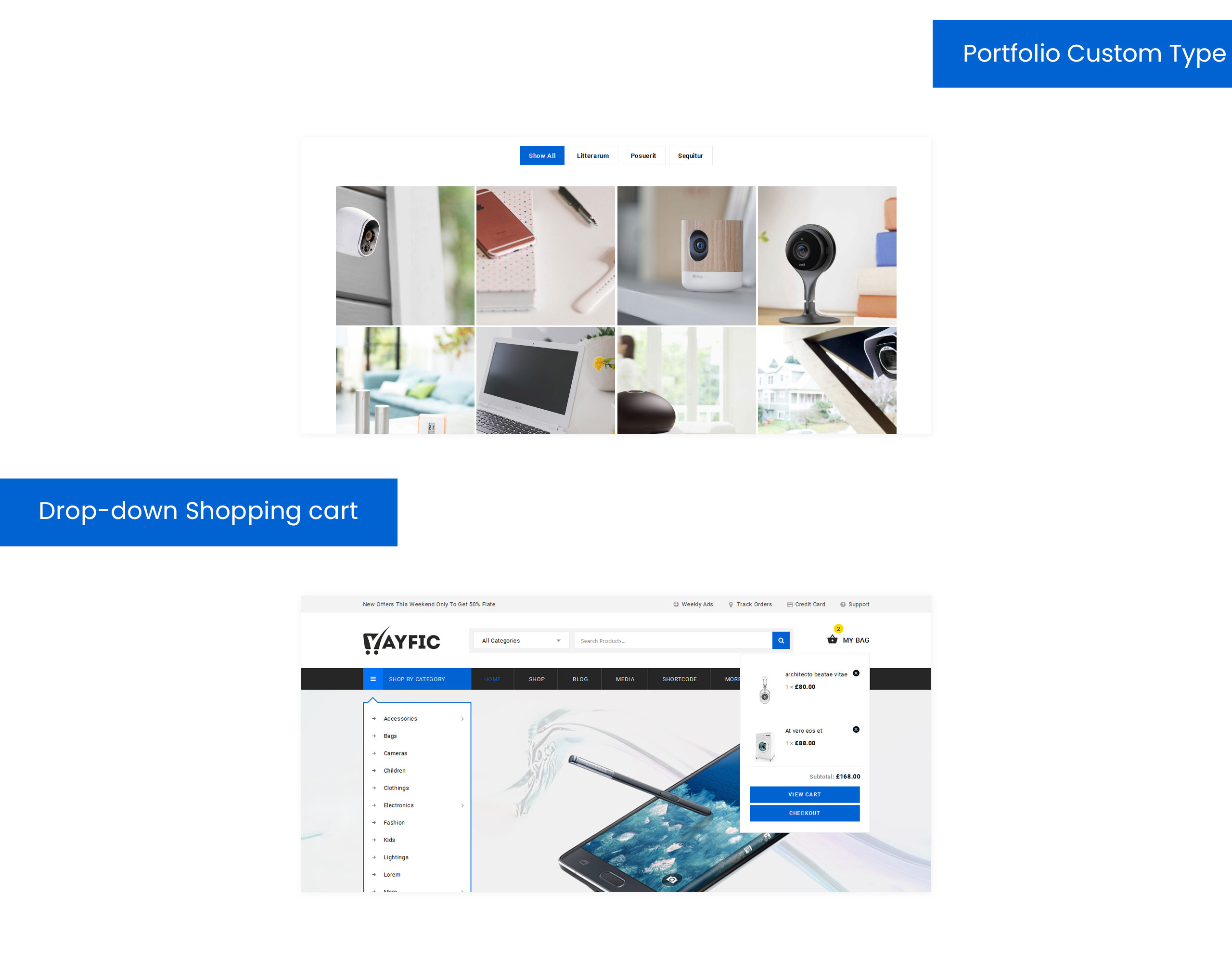 многоцелевая тема mega woocommerce