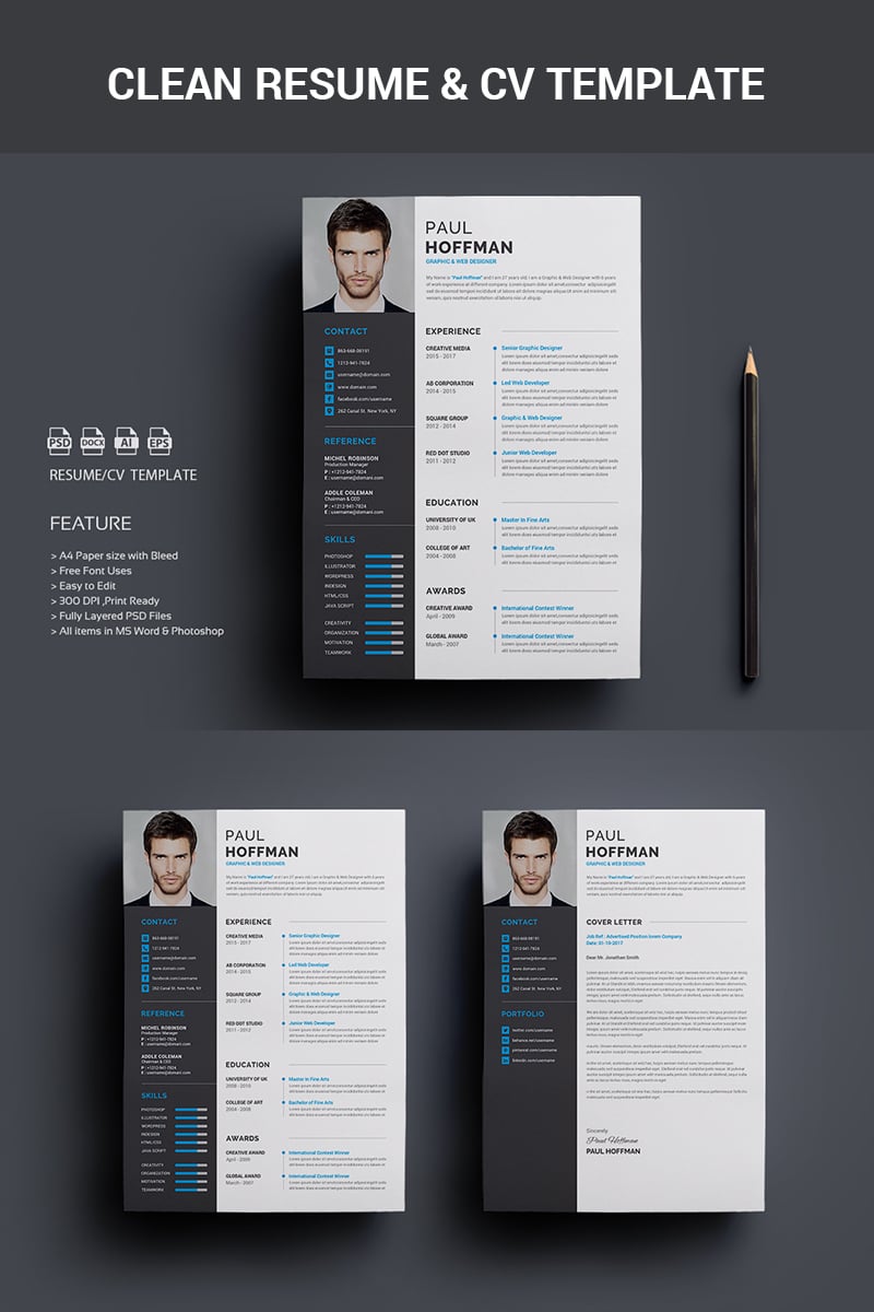 Creative Graphic Designer Cv Templates