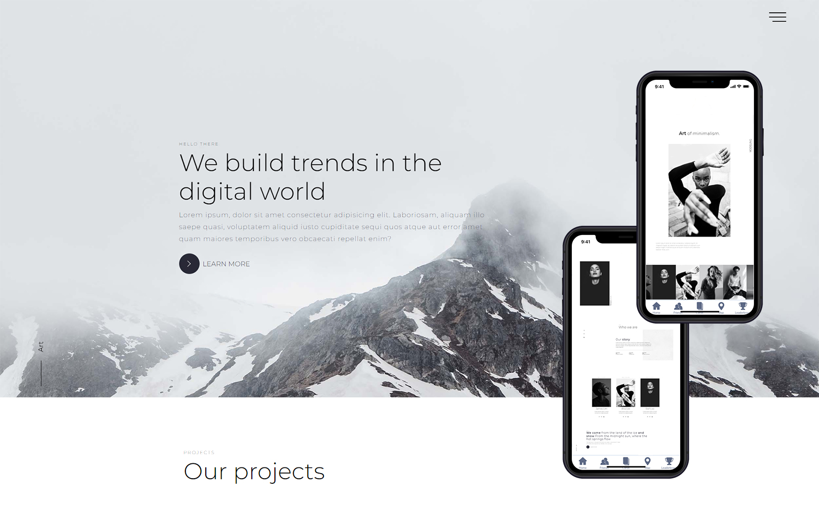 Mood Board Website Template