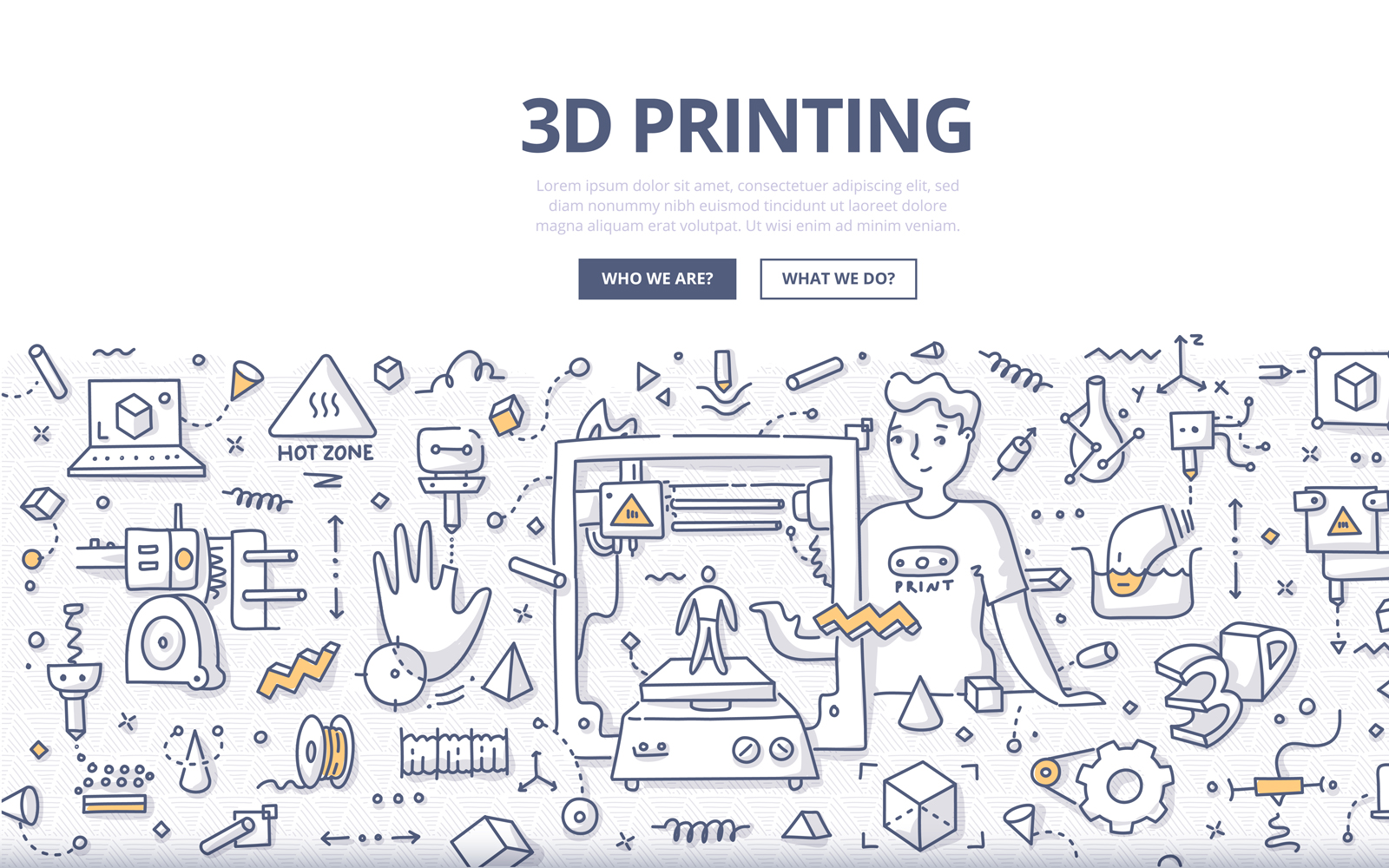 Download Vector "3D Printing Doodle Concept - Vector Image" / 3D Printing Doodle Concept - Vector Image - Vector на тему графика vector,3d,technology,printer,engineering,industry,tech,science,print,production,machine,plastic,engineer,doodle,innovation,printing,concept,three-dimensional,3d printing,polymer