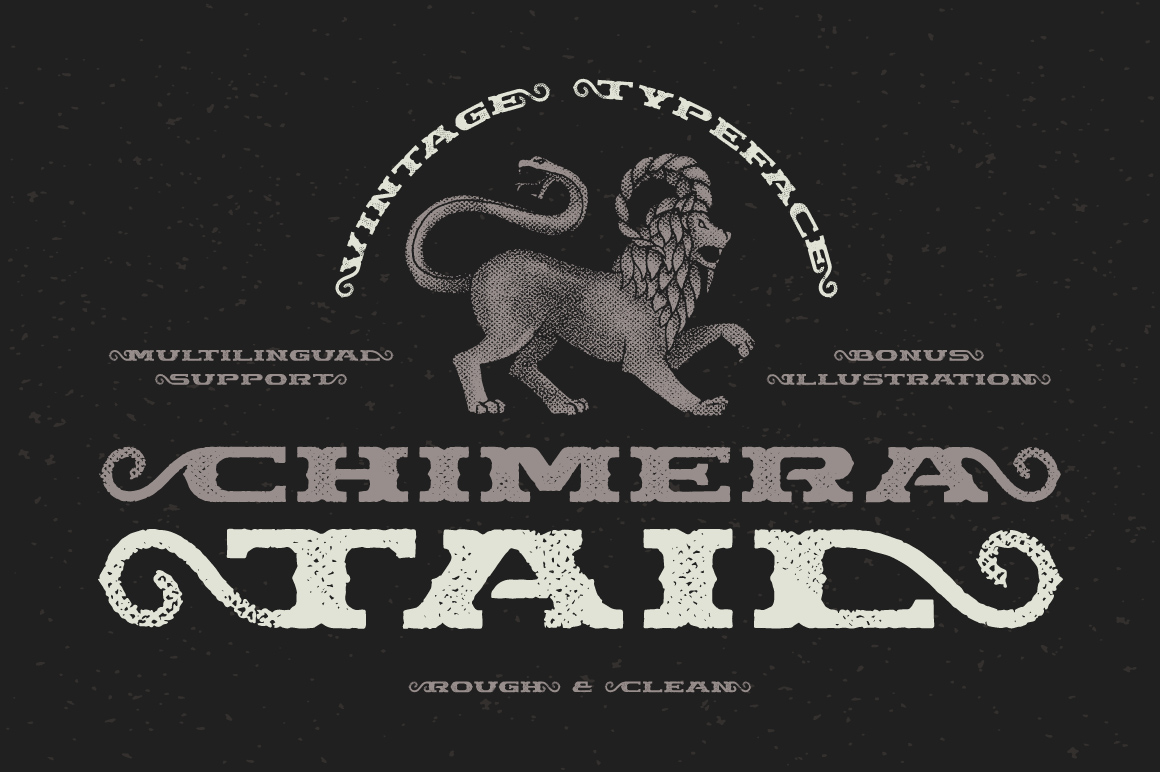Chimera Tail, + illustration Font