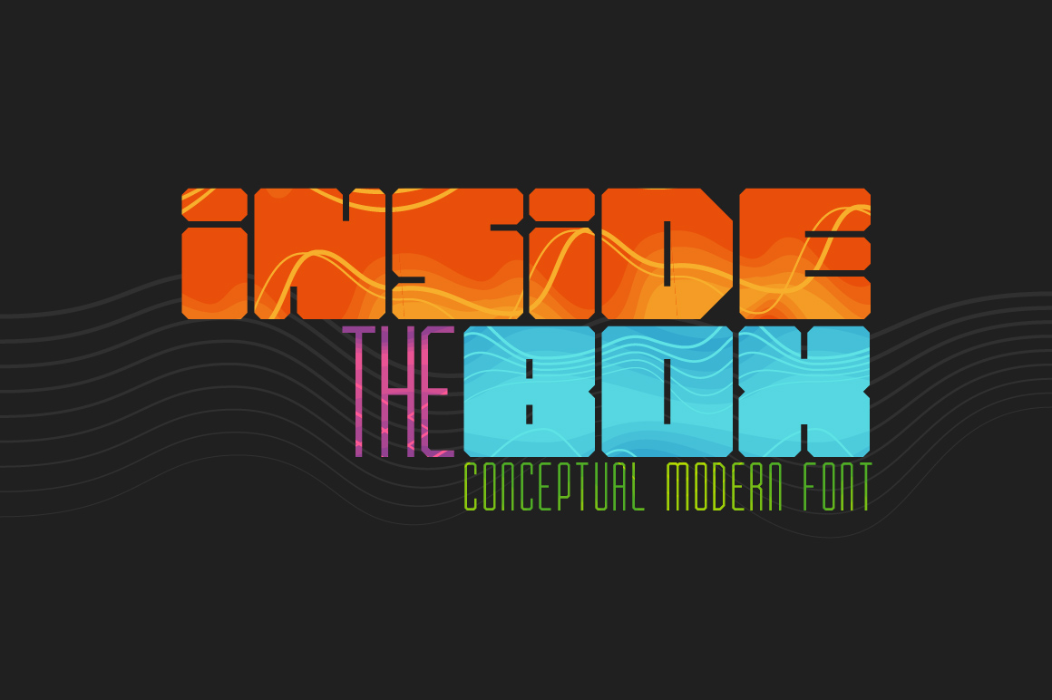 Inside the BOX & Patterns Font