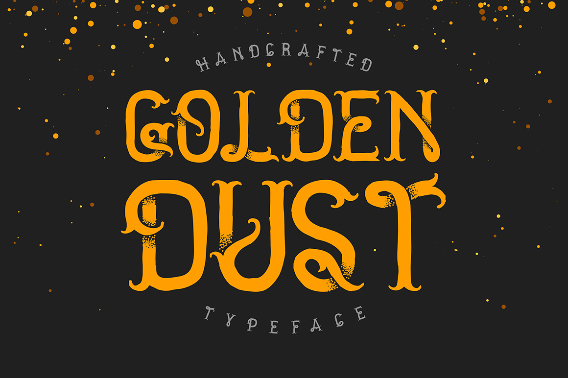 Golden Dust Typeface Font