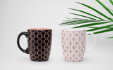 Geometric Rosegold Pattern Template Small Screenshot Geometric Rosegold Pattern
