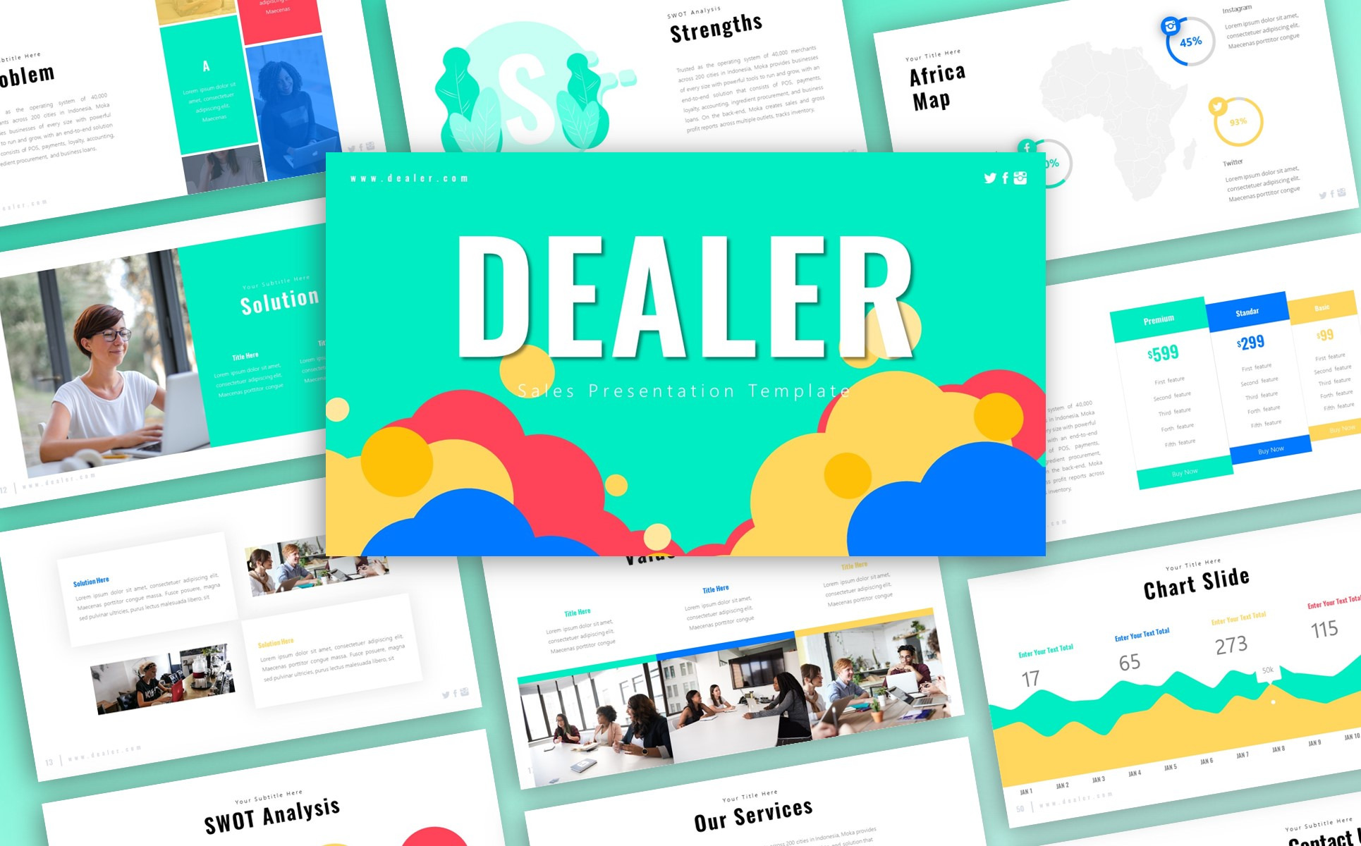 Dealer Sales Presentation PowerPoint Template For 20