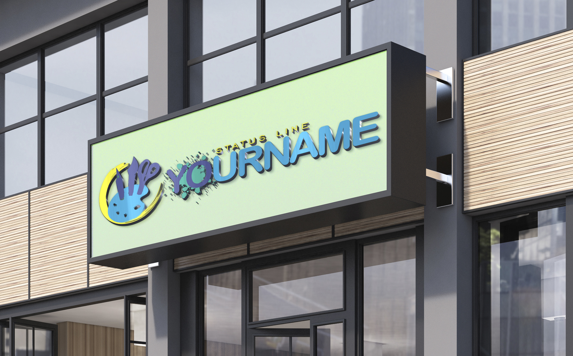 Download Шаблон логотипа "Artistic Logo Template" / Artistic Logo Template - Шаблон логотипа на тему графика logo,brand,company,creativity,drawing,template,logos,font,design