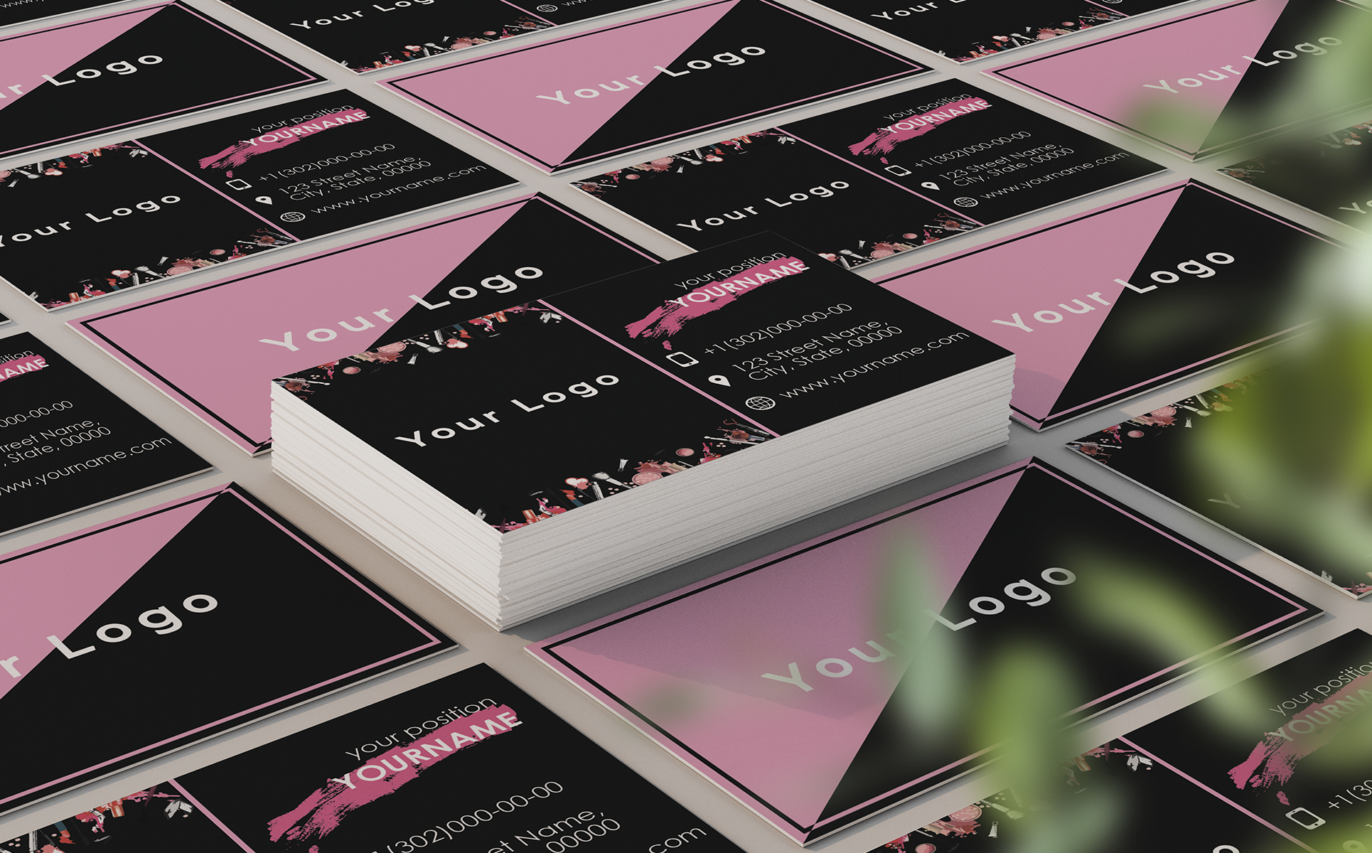 Download Фирменный стиль "Business Card Cosmetic - Corporate Identity Template" / Business Card Cosmetic - Corporate Identity Template - Фирменный стиль на тему графика card,abstract,logo,modern,office,corporate,identity,stationery,folder,brochure,branding,cover,cosmetic