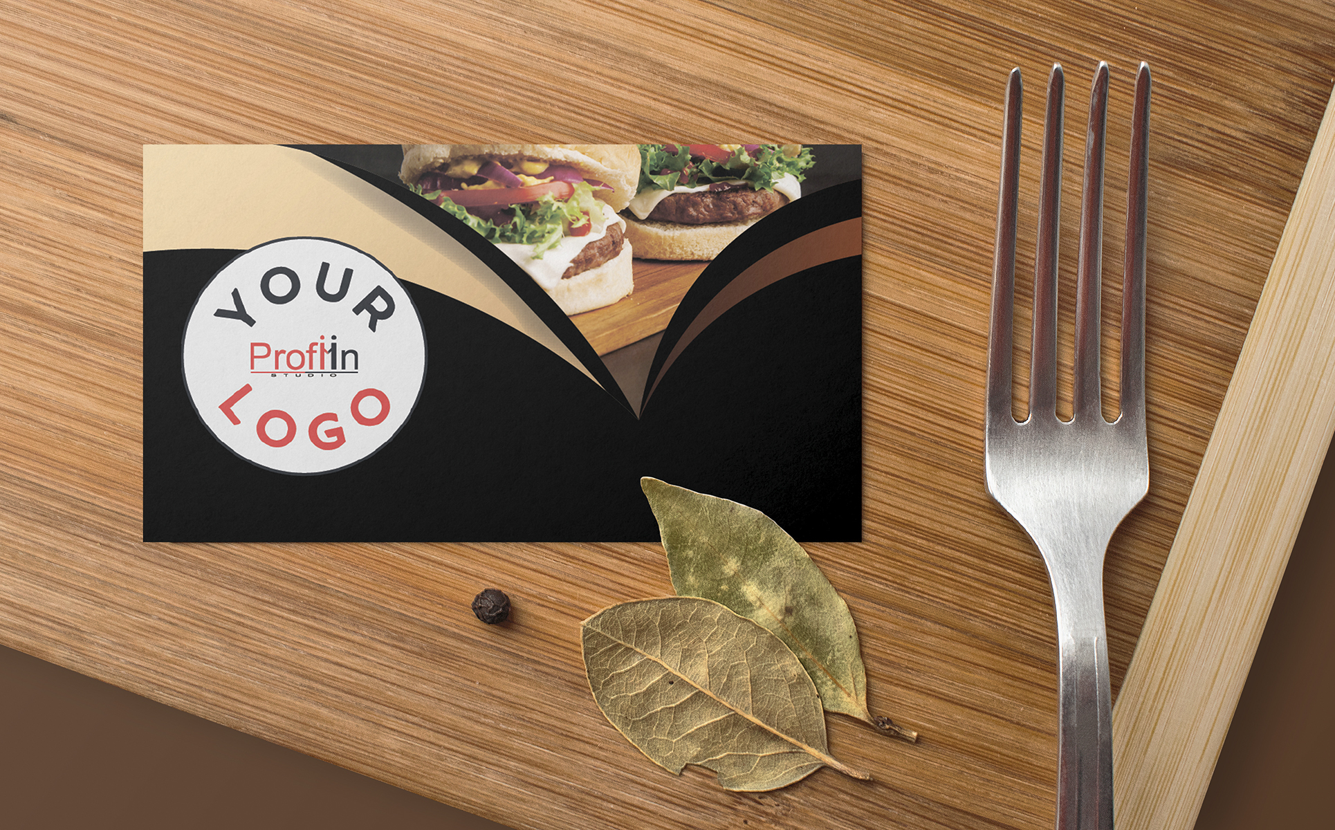 Download Фирменный стиль "Business Card Food - Corporate Identity Template" / Business Card Food - Corporate Identity Template - Фирменный стиль на тему графика card,abstract,logo,modern,office,corporate,identity,stationery,folder,brochure,branding,cover,business,food,burger,bistro,cafe,sandwich