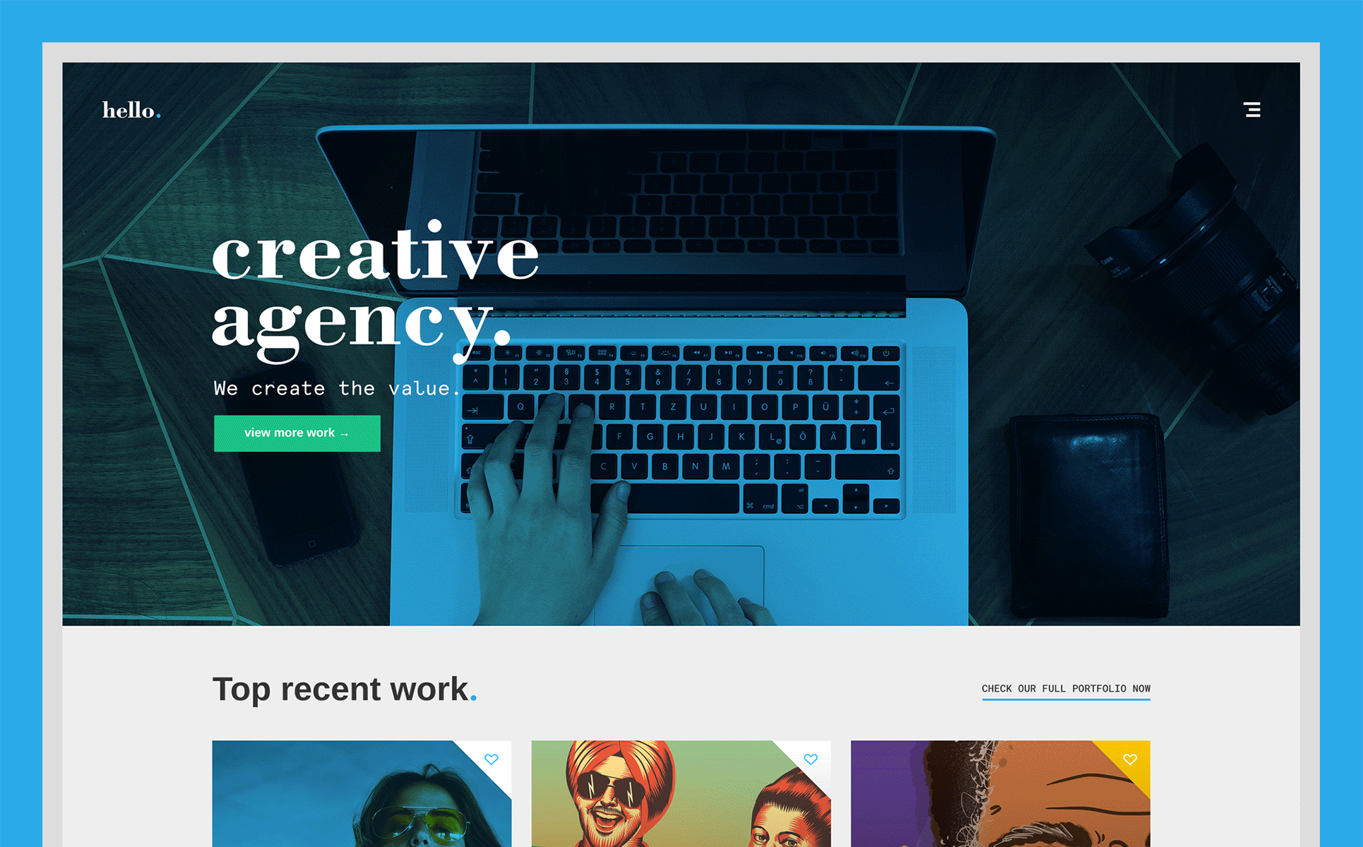 portfolio template psd template 65650