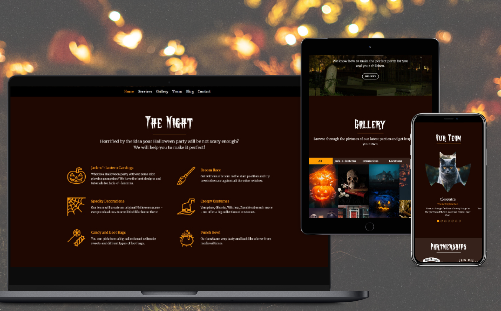 Horror Website Templates