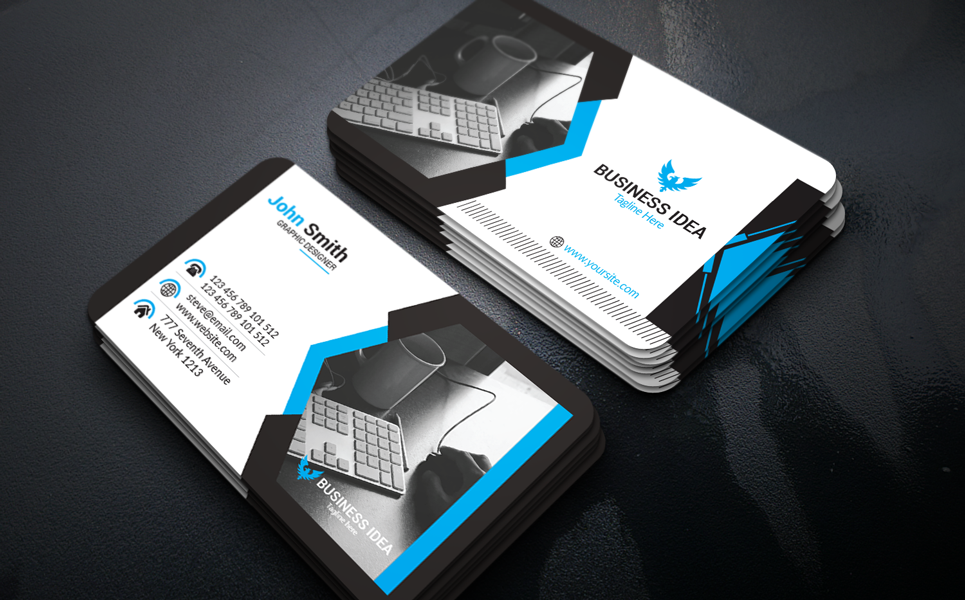 Professional Business Card Corporate Identity Template #75608