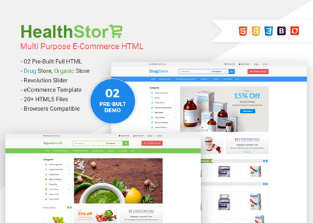 Health Shop - Multi Purpose eCommerce