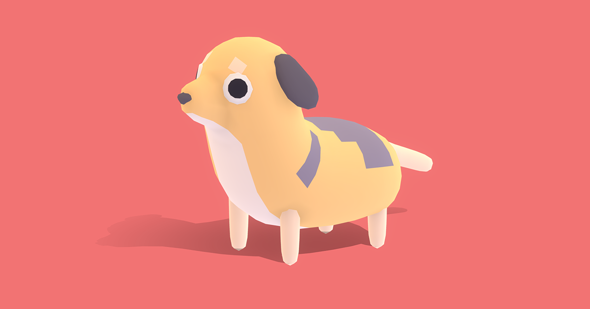 Pet Animals - Quirky Series 3D Model