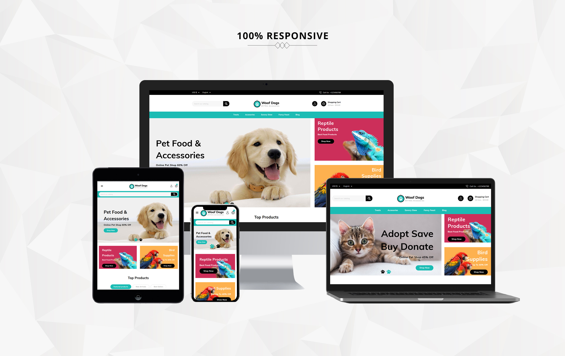 Woofdog Pet Store PrestaShop Theme