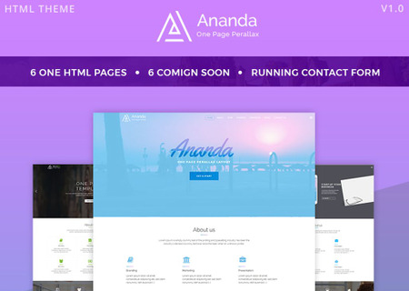 Ananda - One Page Parallax