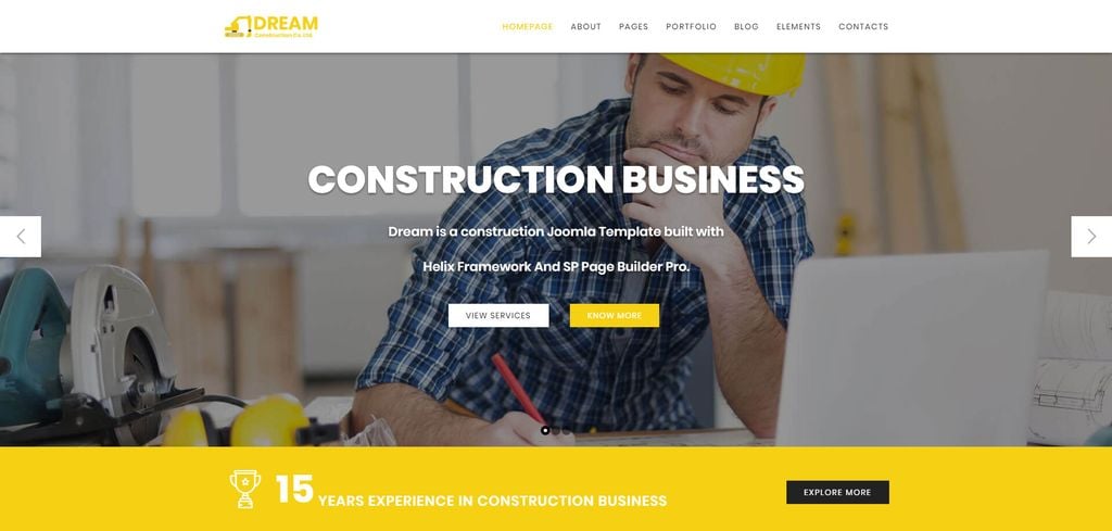 Dream - Construction Joomla Template