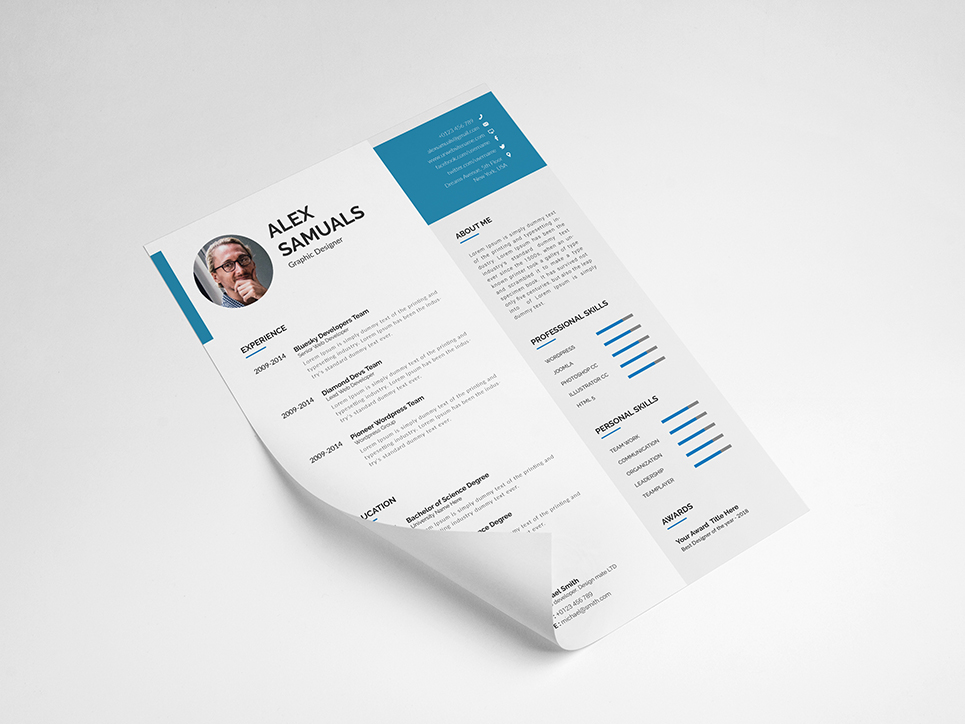 Alex Samuals Resume Template #76970