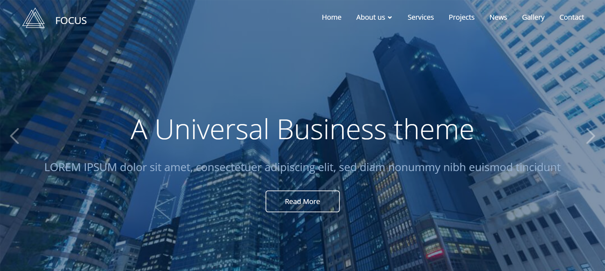 фокус отзывчивый многоцелевой шаблон drupal