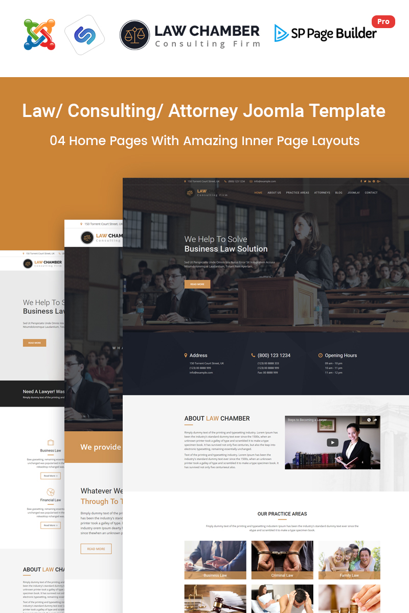 Law Chamber - Law Firm Joomla Template 